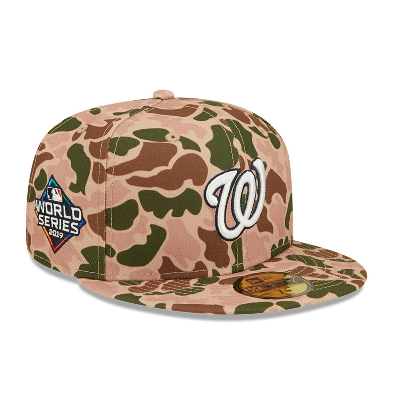 Patchwork Hat-New Era Washington Nationals 2019 World Series Side Patch Duck Camo 59FIFTY Fitted Hat