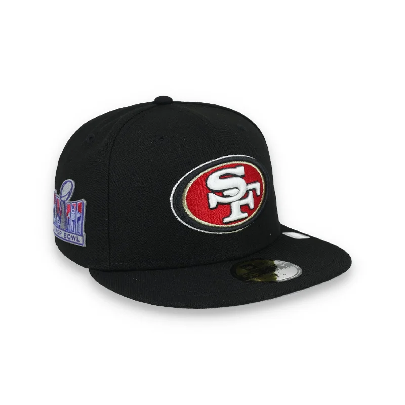 Neon Hat-New Era San Francisco 49ers Super Bowl LVIII Side Patch 59FIFTY Fitted Hat-Black