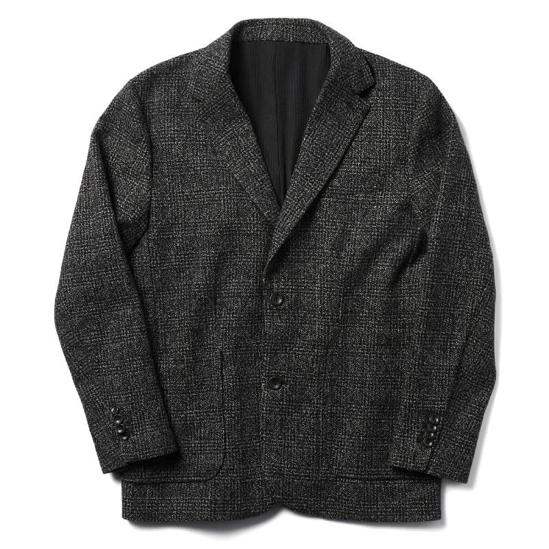 Surfing Jacket-The Sheffield Sportcoat in Coal Slub Check