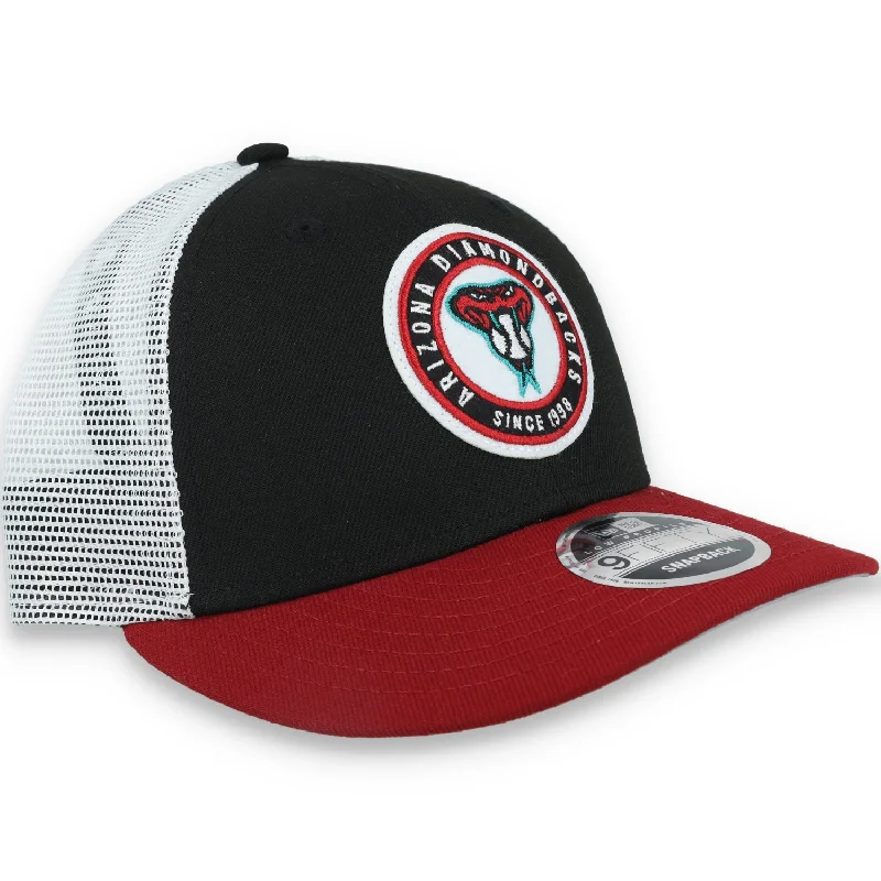 Tennis Hat-New Era Arizona Diamondbacks Throwback Low Profile 9FIFTY Trucker Snapback Hat