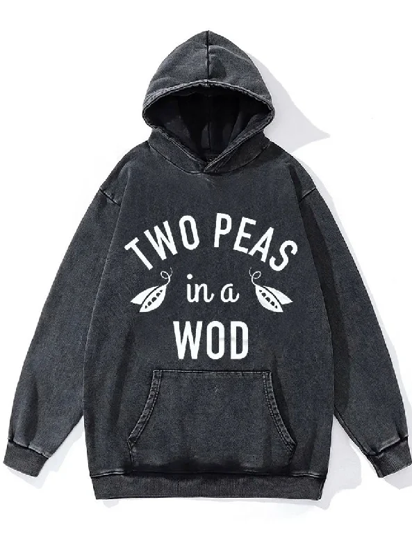 Music Hoodie-Two Peas in a WOD Washed Gym Hoodie