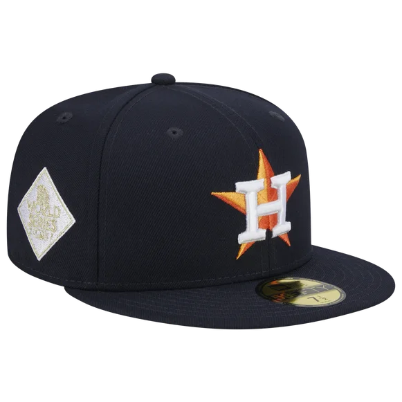 Monochrome Hat-New Era Houston Astros WORLD SERIES 2017 SIDE PATCH 59FIFTY Fitted