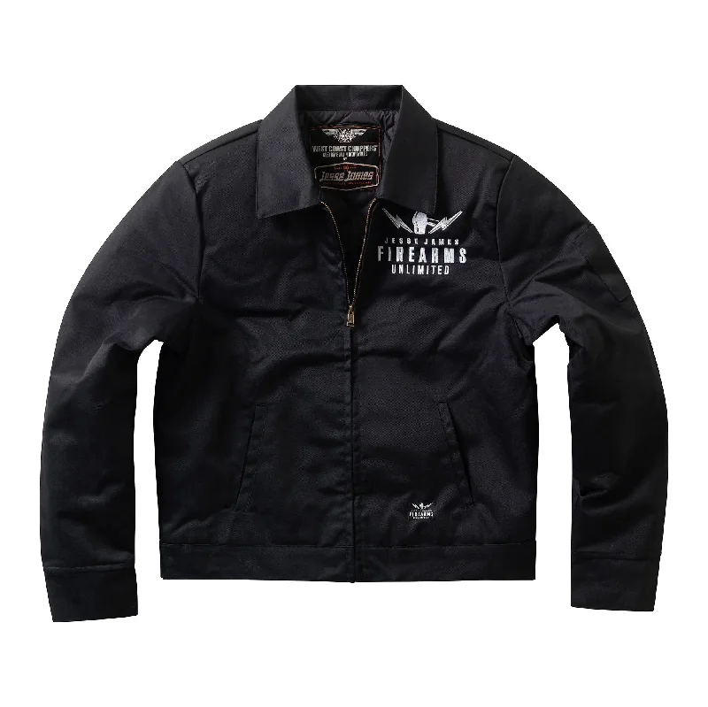 Party Jacket-JJFU HANDMADE IN AMERICA EISENHOWER JACKET - BLACK