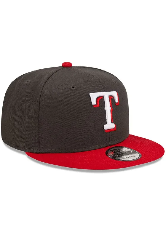 Dad Hat-New Era Texas Rangers 2-Tone Color Pack Snapback Hat - Grey/Scarlet