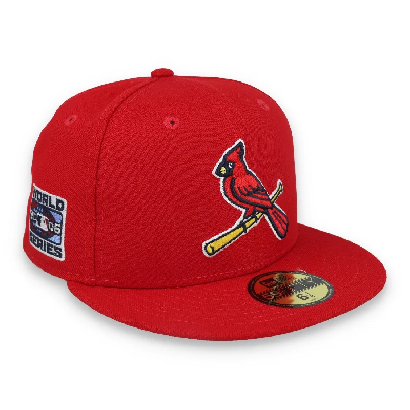 Printed Hat-NEW ERA ST.LOUIS CARDINALS MLB World Series 2006 59FIFTY FITTED- RED