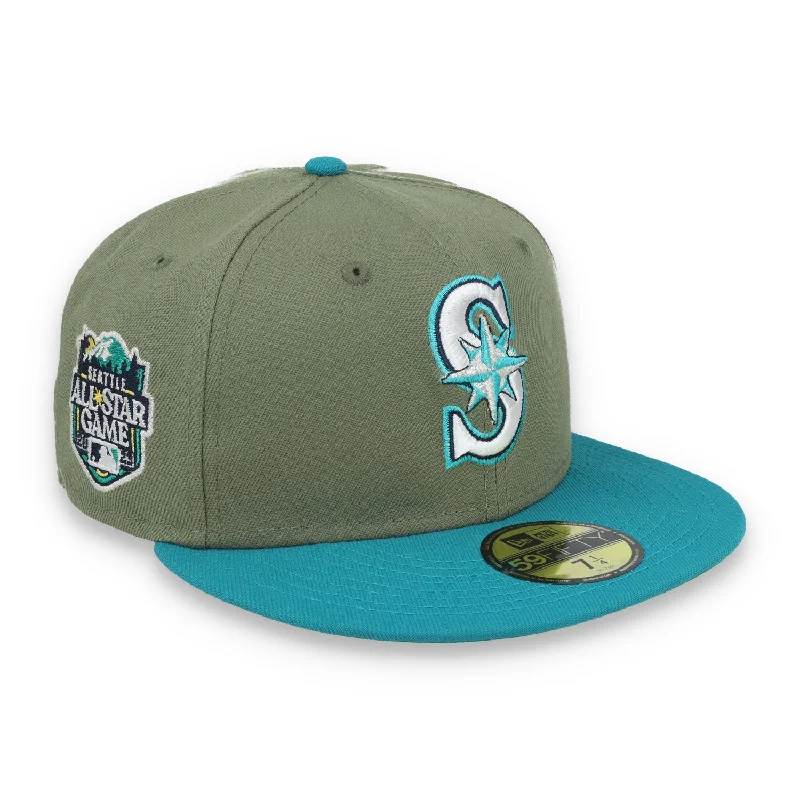 Bucket Hat-New Era Seattle Marines All Star Game 2023 Side Patch 59FIFTY Fitted Hat- Olive Green