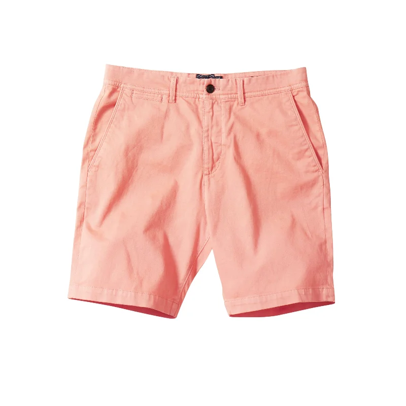 Golf Shorts-Precision Stretch Chino Shorts 8" - Coral Haze