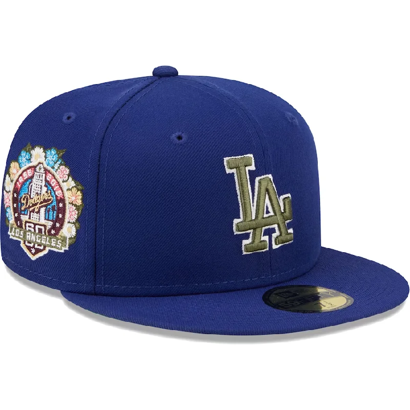 Hip Hop Hat-New Era Los Angeles Dodgers  60th Anniversary Spring Training Botanical 59FIFTY Fitted Hat