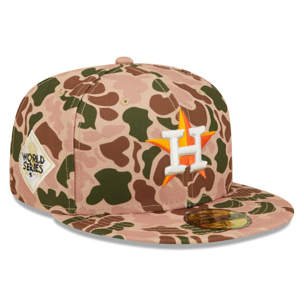 Boonie Hat-New Era Houston Astros 2017 World Series Side Patch Duck Camo 59FIFTY Fitted Hat