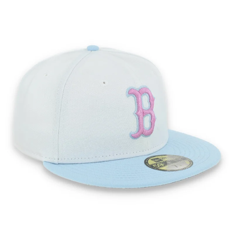 Gothic Hat-New Era Pittsburgh Pirates Color Pack 59FIFTY Fitted Hat-White/Light Blue /Pink