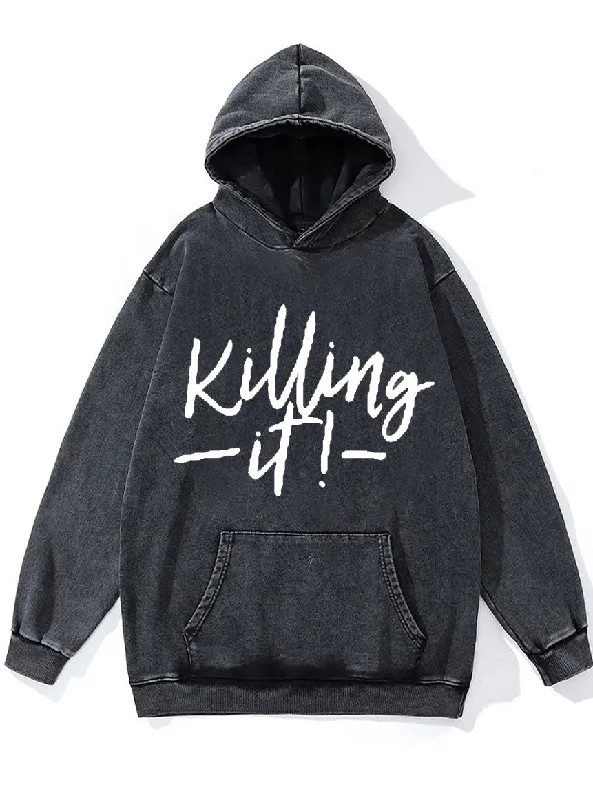 Team Hoodie-Killing It Washed Gym Hoodie