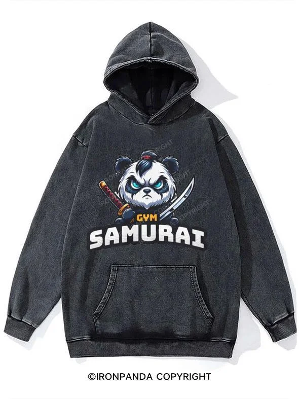 Music Hoodie-Gym Samurai Washed Gym Hoodie