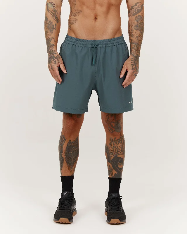 Multi-Pocket Shorts-THRESHOLD TRAINING SHORTS 5" - DUSTY TEAL