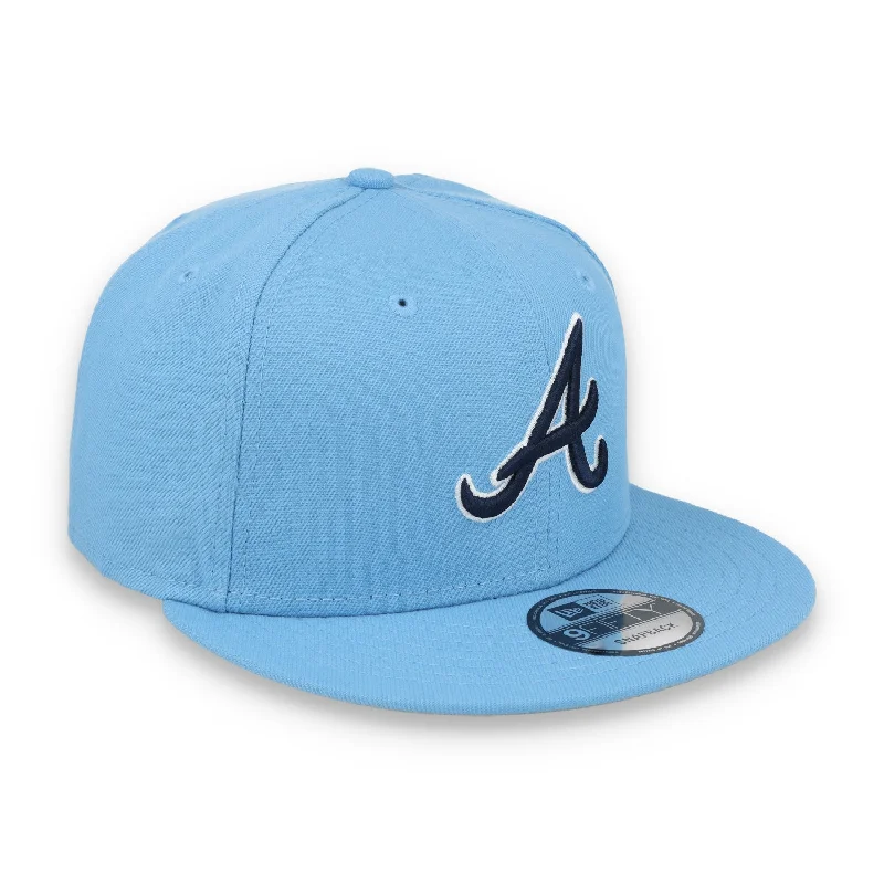 Animal Print Hat-New Era Atlanta Braves SNAPBACK 9FIFTY-Sky Blue