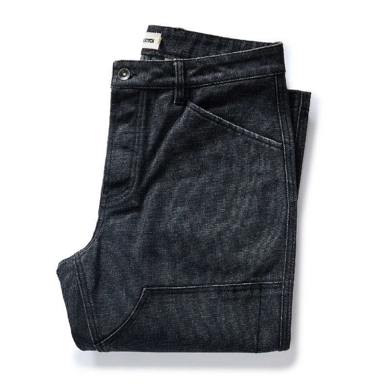 The Chore Pant in Coal Chipped Canvas