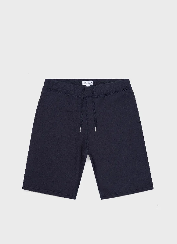 Multi-Pocket Shorts-Men's Loopback Shorts in Navy