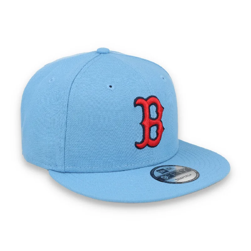 Floral Hat-New Era Boston Red Sox Evergreen 9Fifty Snapback-Sky Blue