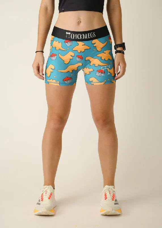 Aesthetic Shorts-Women's Nuggets 3" Compression Shorts