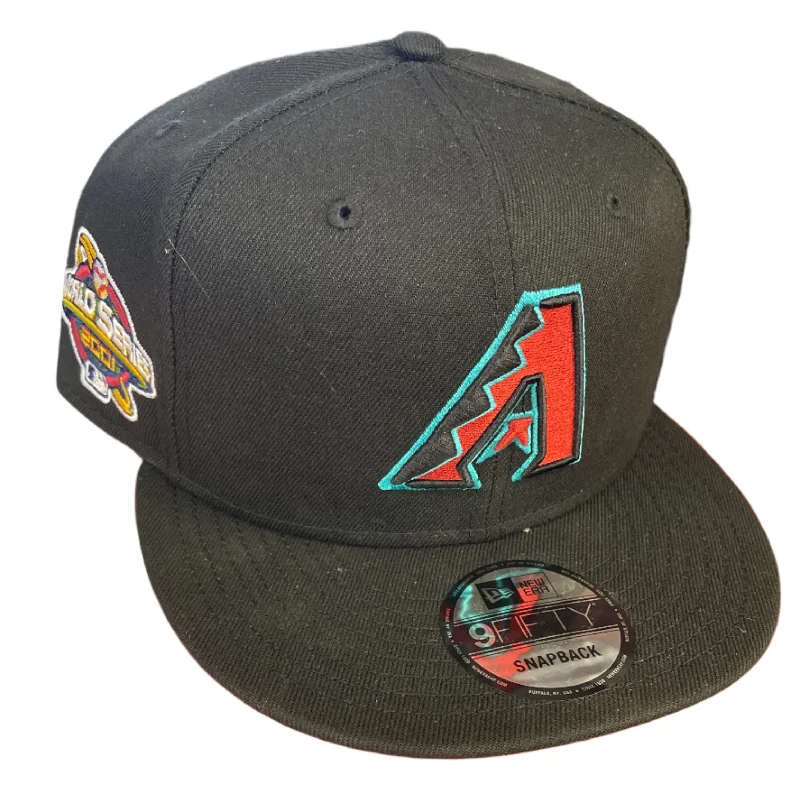 Tie Dye Hat-New Era Arizona Diamondbacks 2001 World Series Side Patch 9FIFTY Snapback-Black