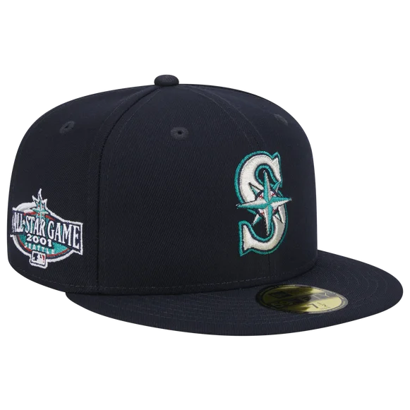 Tie Dye Hat-New Era SEATTLE MARINERS All-Star Game 2001 Side Patch 59FIFTY - Navy