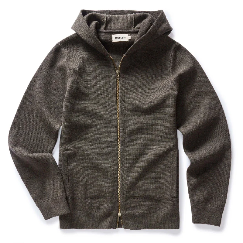 Party Hoodie-The Portola Hoodie in Heather Loden Merino