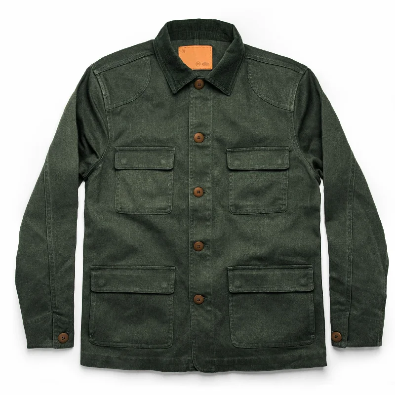 Biker Jacket-The Project Jacket in Olive Boss Duck