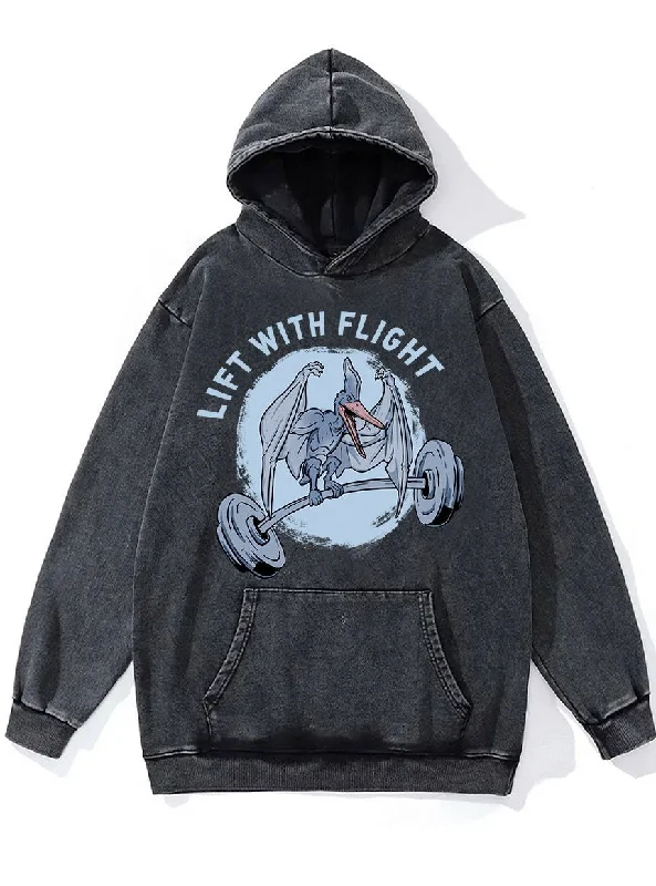 Workwear Hoodie-Lift with Flight Washed Gym Hoodie