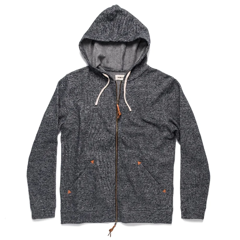 Skull Hoodie-The Après Hoodie in Navy Hemp Fleece