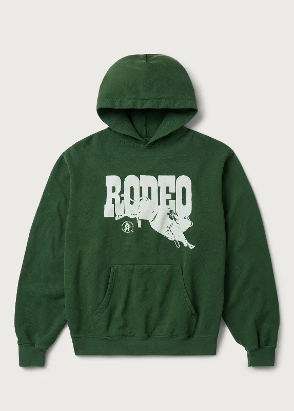 Anime Hoodie-Go Rodeo Hoodie | Forest Green