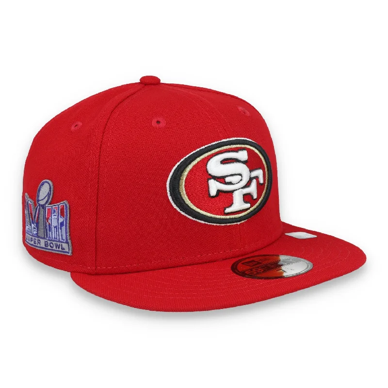 Color Block Hat-New Era San Francisco 49ers Super Bowl LVIII Side Patch 59FIFTY Fitted Hat-Red