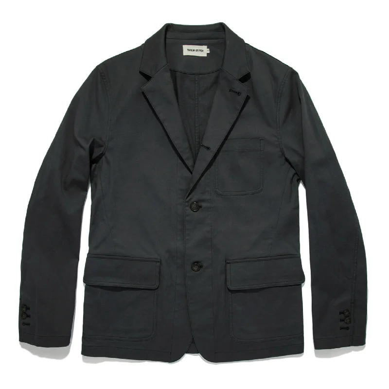 Football Jacket-The Gibson Jacket in Charcoal