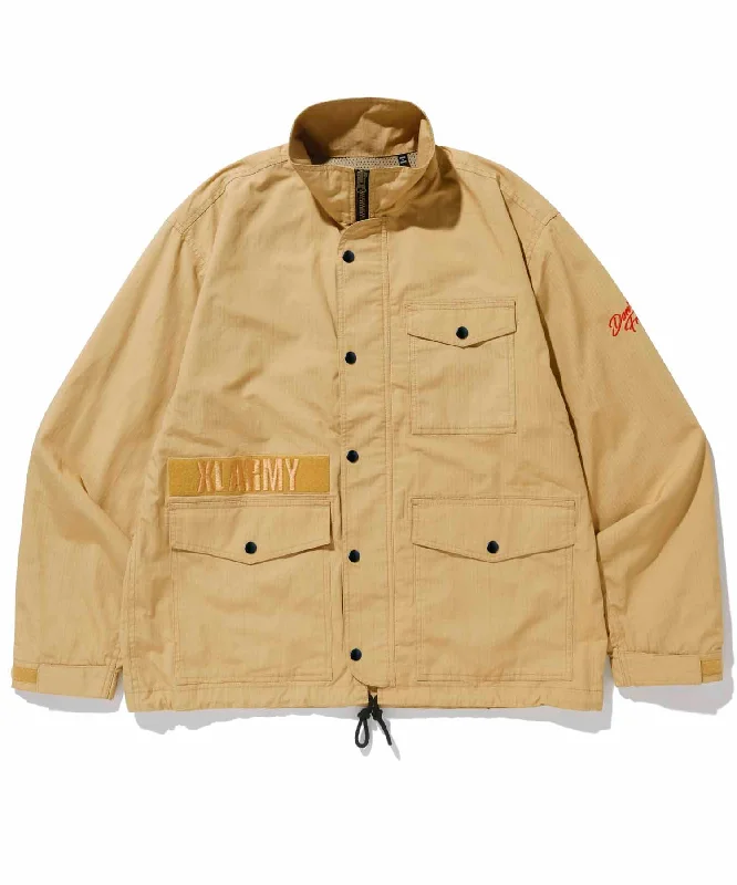 Color Block Jacket-MILITARY RIPSTOP JACKET