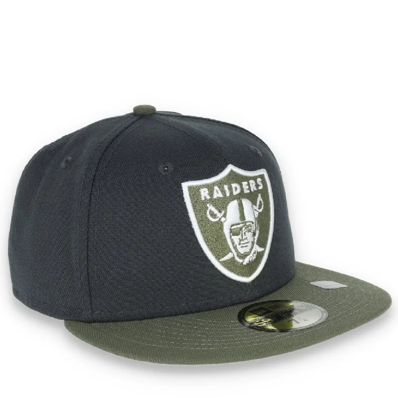 Soccer Hat-NEW ERA LAS VEGAS RAIDERS 59FIFTY COLOR PACK-GREY/OLIVE