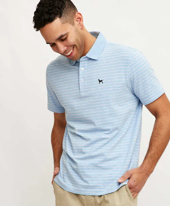 Handmade Shorts-Mens Links Stripe Shortsleeve Polo