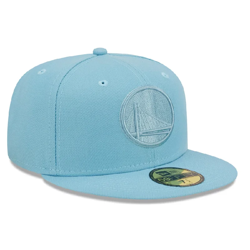 Animal Print Hat-New Era Golden State Warriors Color Pack 59FIFTY Fitted Hat - Baby Blue