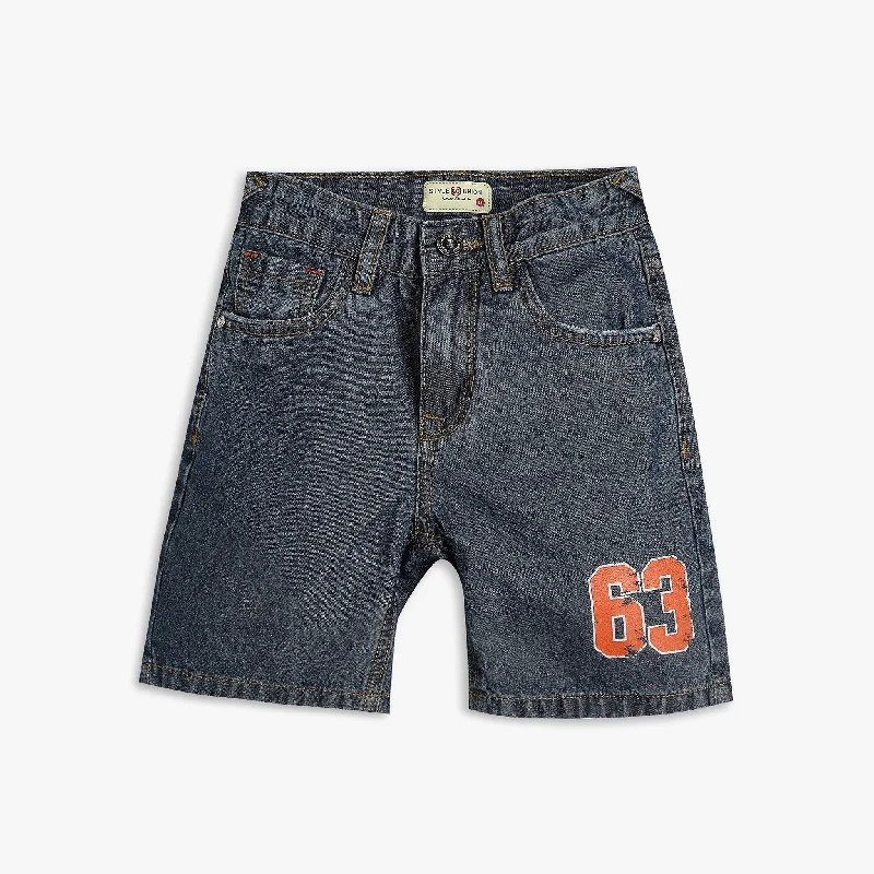 Relaxed Fit Shorts-Boys Regular Fit Solid Mid Rise Shorts