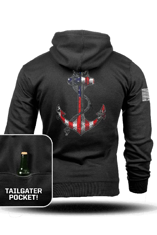 Workwear Hoodie-Anchor Flag - Tailgater Hoodie