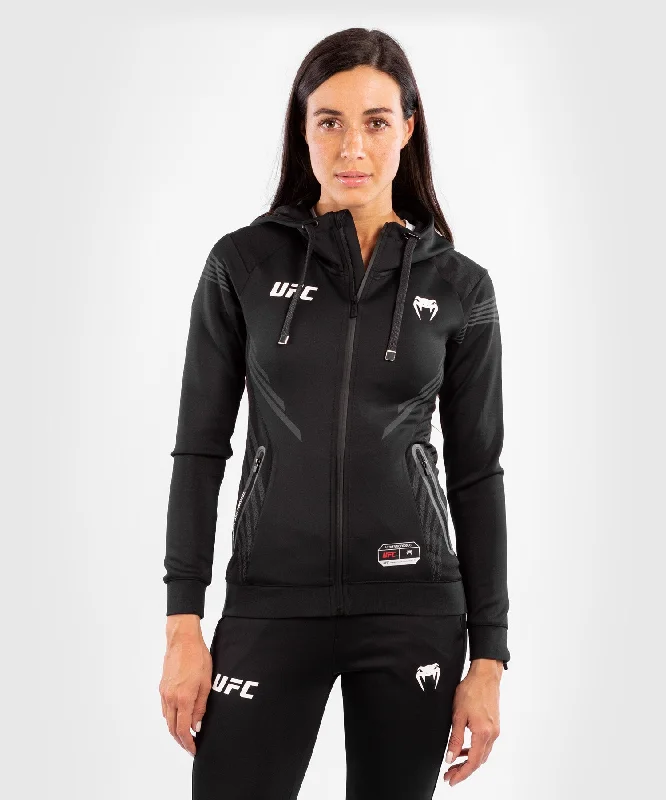 Superhero Hoodie-UFC Venum Authentic Fight Night Women's Walkout Hoodie - Black