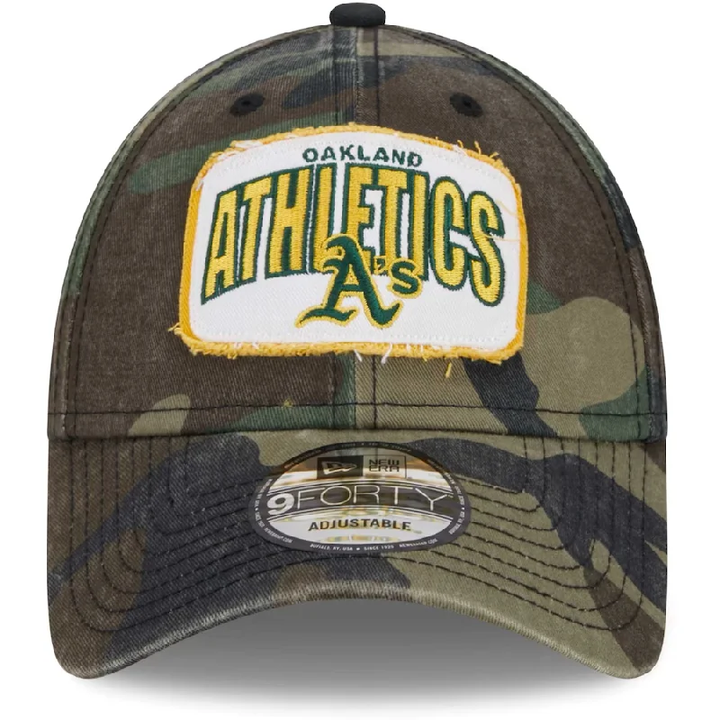 Streetwear Hat-New Era Oakland Athletics Game Day 9FORTY Adjustable Hat