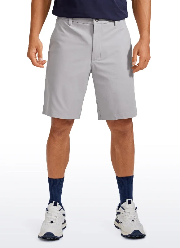 Cotton Shorts-All-Day Comfy Golf Shorts with Pockets 9''