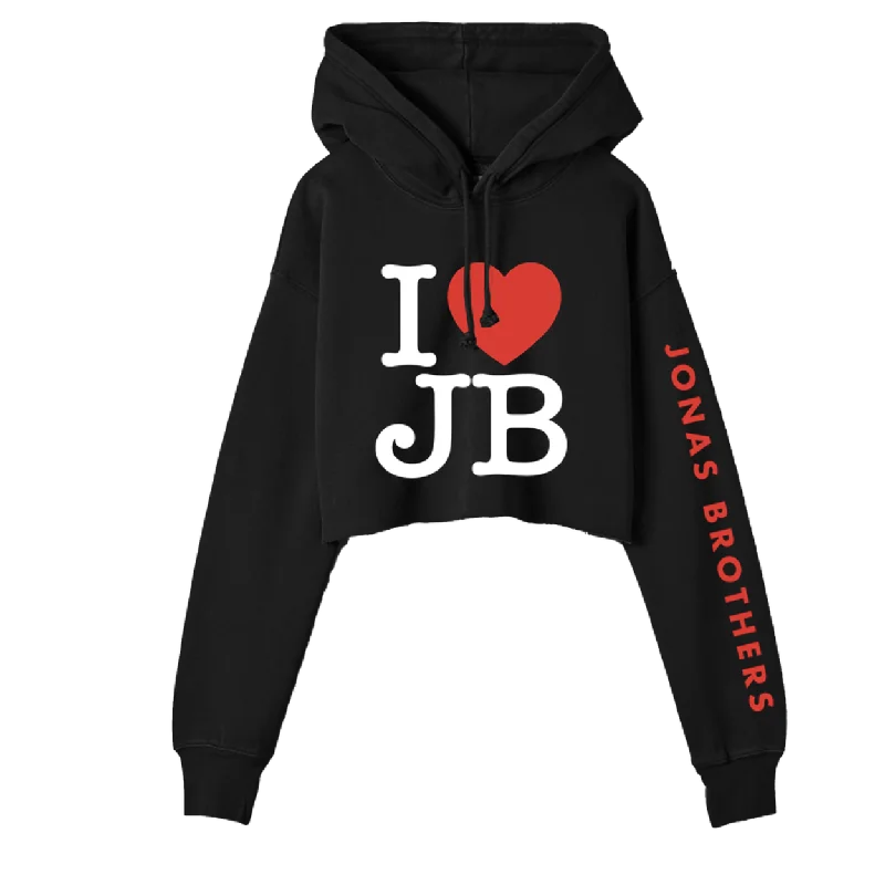 Heavyweight Hoodie-I <3 JB CROPPED HOODIE