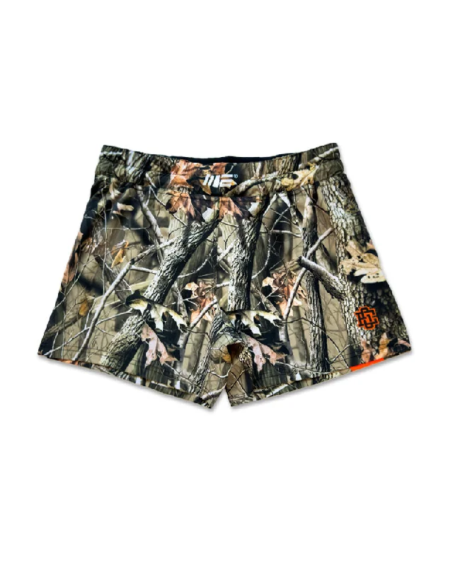 High Waist Shorts-Real Camo MMA Hybrid Shorts