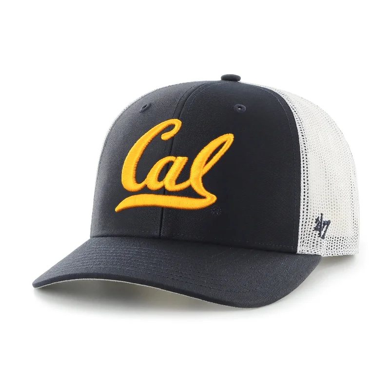 Cartoon Hat-'47 Cal Berkeley Golden Bears Trucker Snapback Hat-Navy