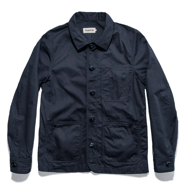 Snap Button Jacket-The Ojai Jacket in Indigo