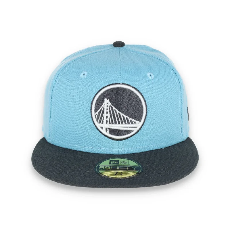 Trapper Hat-NEW ERA GOLDEN STATE WARRIORS COLOR PACK 2TONE 59FIFTY FITTED HAT- BABYBLUE/GREY