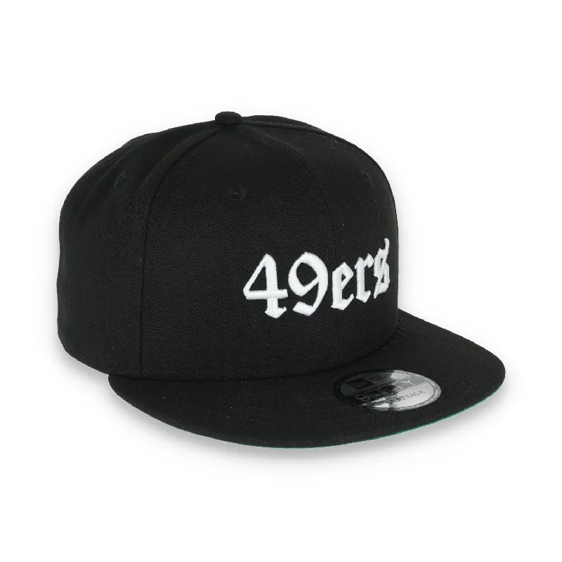 Artistic Hat-NEW ERA SAN FRANCISCO 49ERS GOTHIC SCRIPT NEW ERA 9FIFTY SNAPBACK-BLK/WHITE