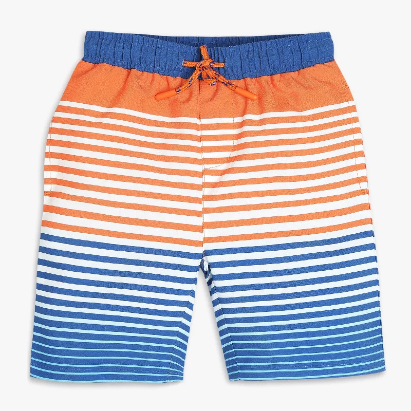 Cargo Shorts-Boys Comfort Fit Printed Mid Rise Shorts