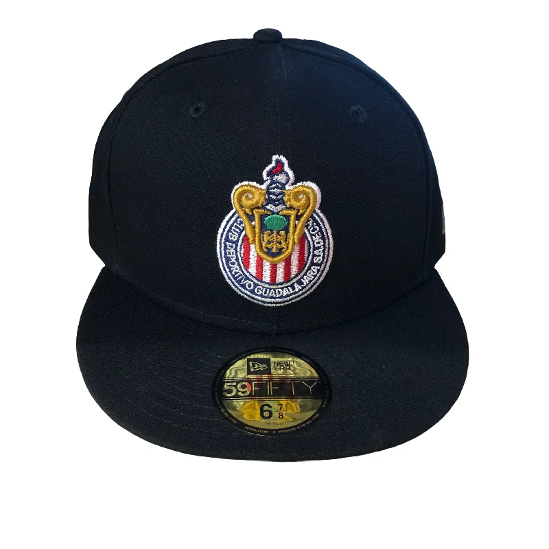 Dad Hat-NEW ERA CHIVAS 59 FIFTY FITTED HAT -BLACK