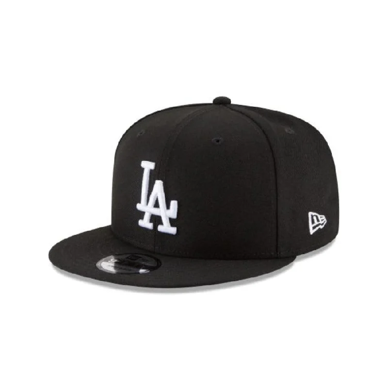 Eagle Hat-New Era Los Angeles Dodgers Basic 9FIFTY Snapback-Black/White