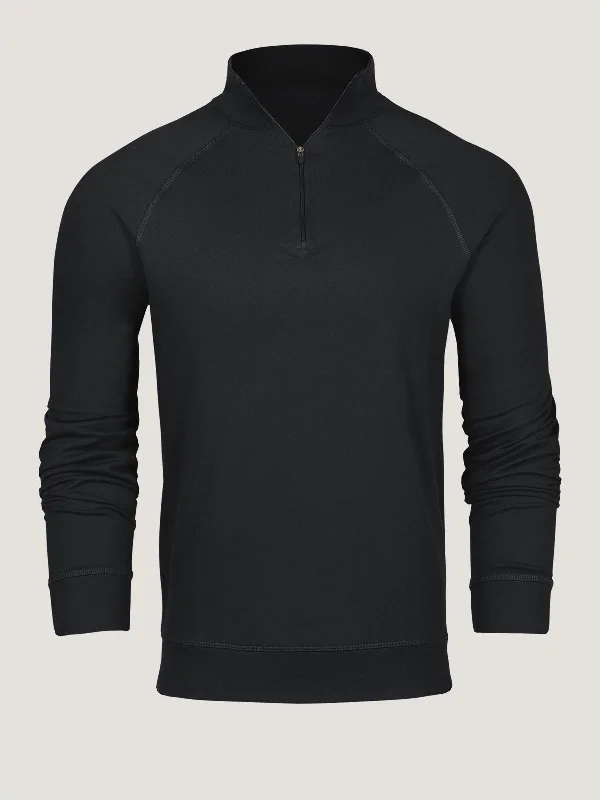 Two-Tone Jacket-Black Quarter Zip FINAL SALE